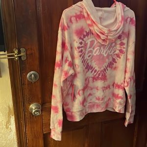Barbie tie dye zip sweatshirt hoodie